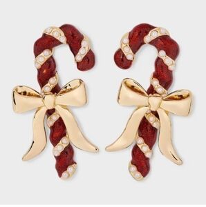 Sugarfix by baublebar mint condition candy cane christmas earrings discontinued